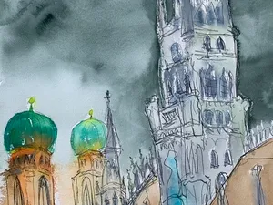Rathaus und Frauenkirchen München