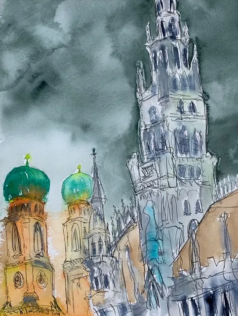 Rathaus und Frauenkirchen München