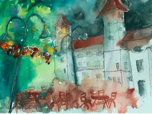 Herbst im Biergarten an der Rennbahn 